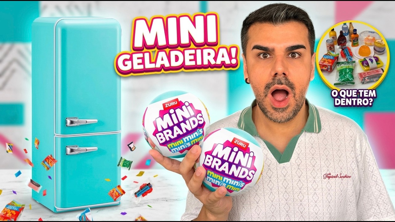 COMPRAMOS UMA GELADEIRA NOVA + ABRINDO BOLOTAS SURPRESA DE COMIDA! - Titi Fabri