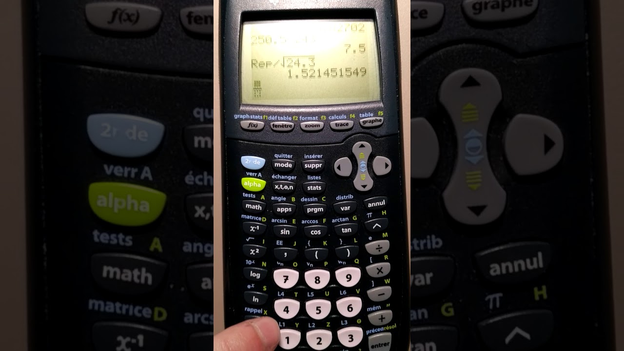 [TUTO]Faire une fraction sur Calculatrice TI-82 Advanced