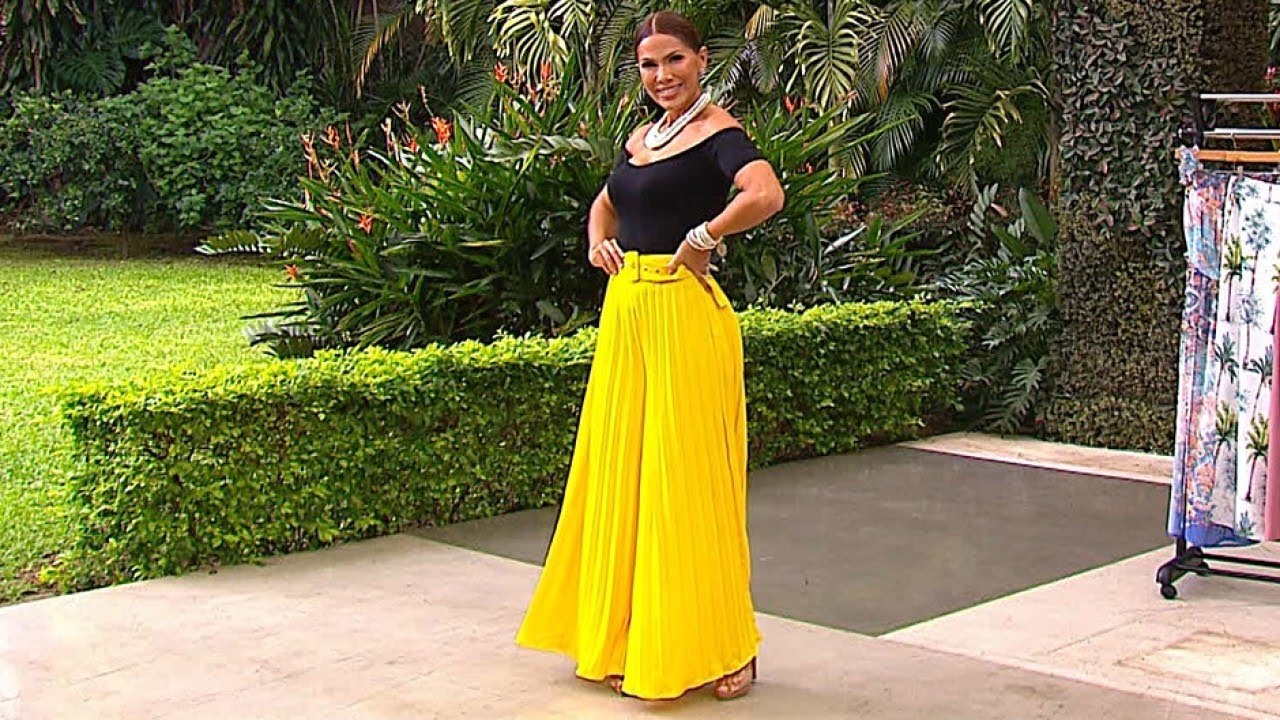 Pantalones tipo palazzo están de moda