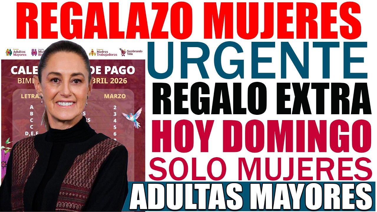 🔴 𝗥𝗘𝗚𝗔𝗟𝗢 𝗣𝗔𝗥𝗔 𝗠𝗨𝗝𝗘𝗥𝗘𝗦 ¡𝗛𝗢𝗬 𝗖𝗟𝗔𝗨𝗗𝗜𝗔 𝗟𝗢 𝗔𝗡𝗨𝗡𝗖𝗜𝗢! 𝗦𝗢𝗟𝗢 𝗠𝗨𝗝𝗘𝗥𝗘𝗦 𝗣𝗔𝗚𝗢 𝗬 𝗘𝗫𝗧𝗥𝗔 𝗥𝗘𝗚𝗔𝗟𝗢 𝟴 𝗗𝗘 𝗠𝗔𝗥𝗭𝗢