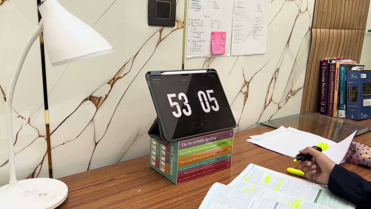 STUDY WITH ME|POMODORO|60MINS|NO BREAK|NO MUSIC