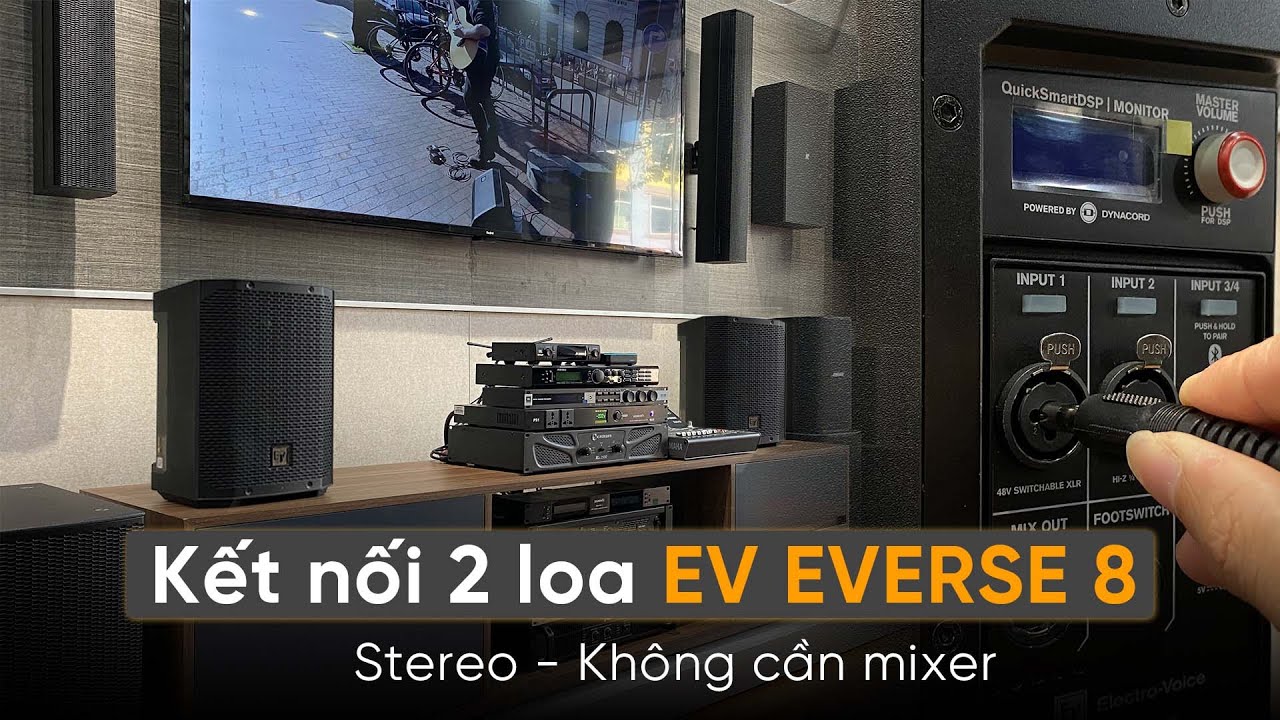 Biến 2 Loa "EV EVERSE 8" Thành Dàn Karaoke, KHÔNG CẦN MIXER Cho Căn Hộ | Thiên Vũ Audio