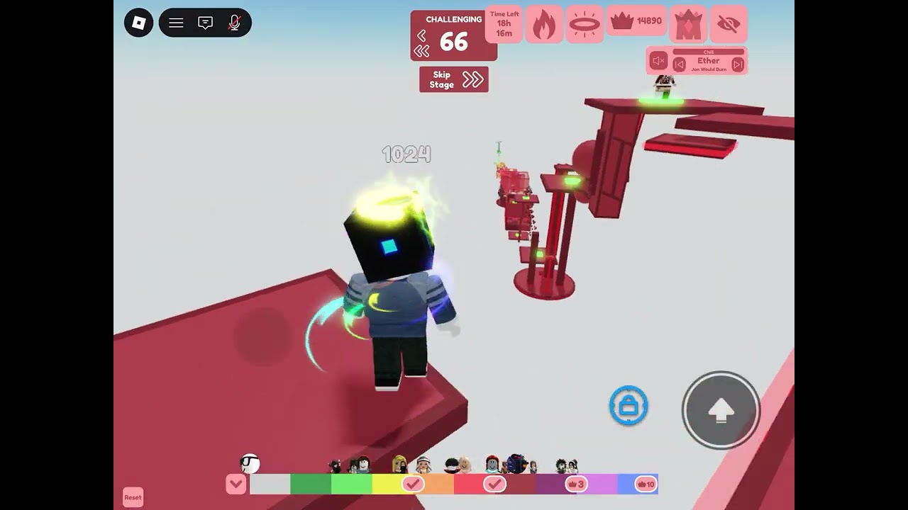 Daily Difficulty Chart Obby Day 1024