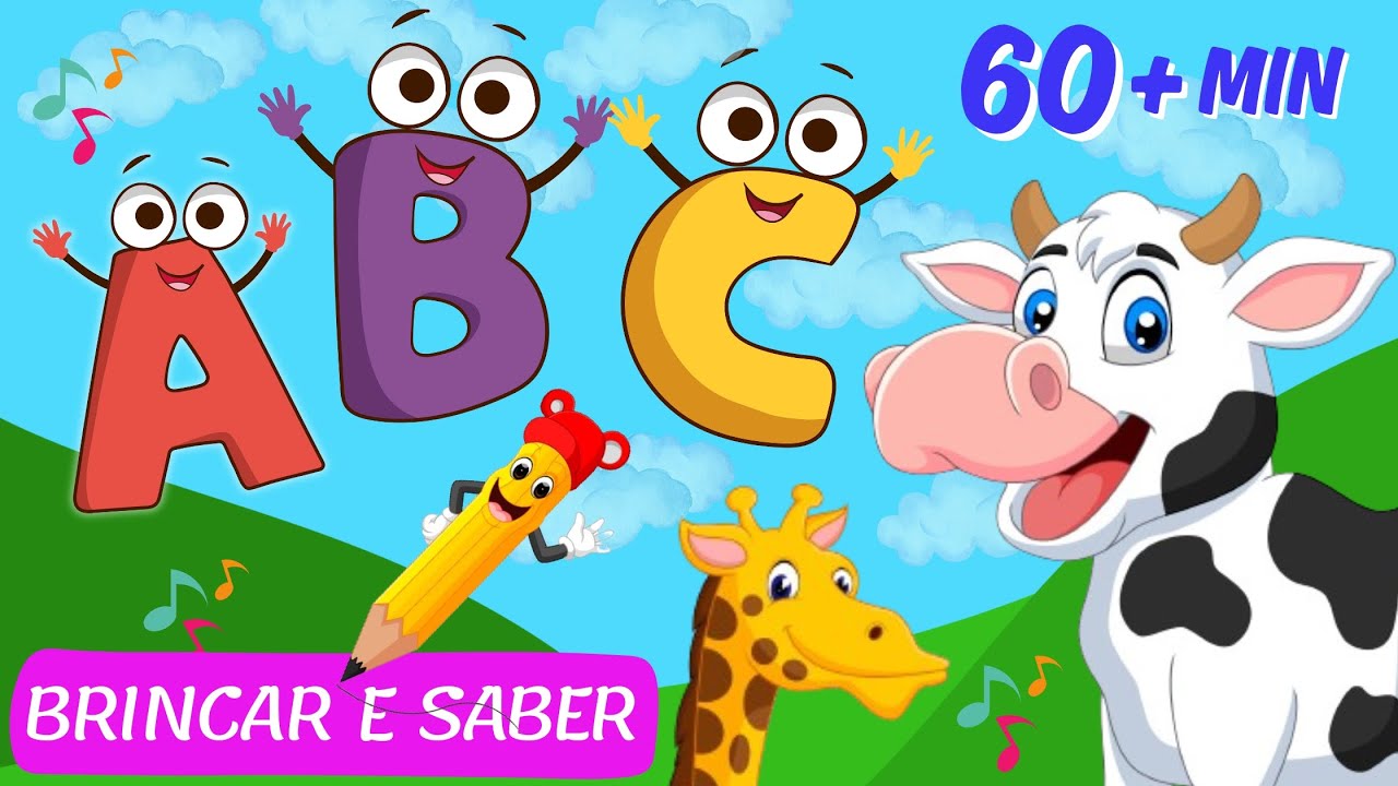 ABC - Maratona de alfabeto para crianças- Aprender as letras - Educativo em Português
