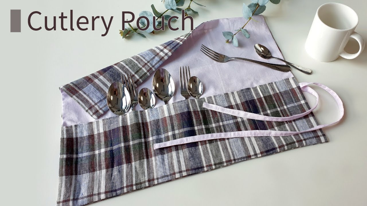 DIY 커트러리 파우치/수저집 만들기 - How to make a Cutlery Pouch