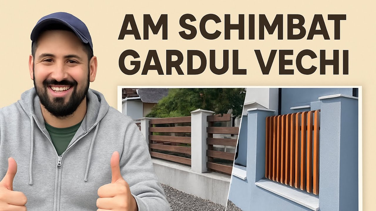 Am schimbat gardul vechi după 15 ani – transformare de la 0 la modern