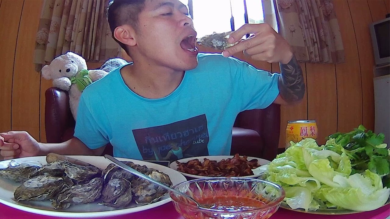 กินหอยนางรม!!สดๆตัวเต็มคำ มามาแซบนำกันครับผม