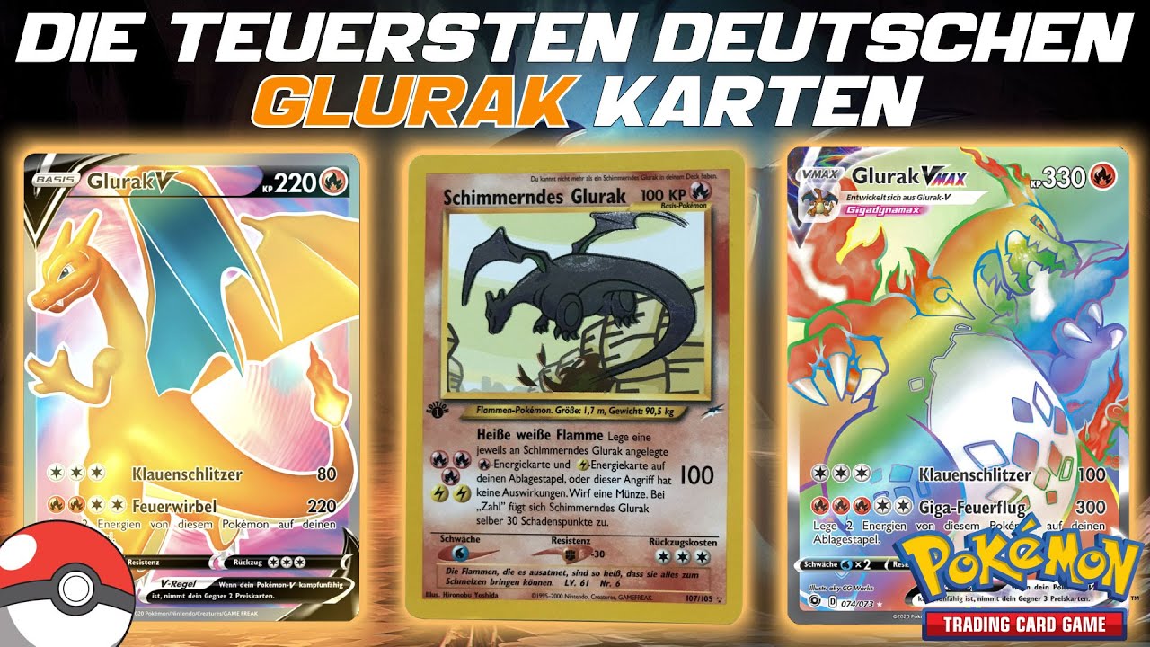 Die teuersten deutschen Glurak Pokemon Karten aller Zeiten | Top 15