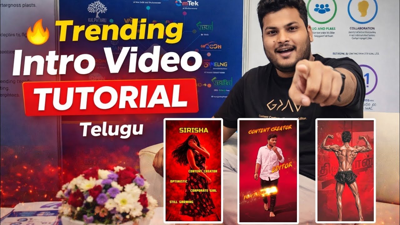 Trending intro Video Tutorial Telugu | Cupcut intro Video Editing |#TrendingIntro #YouTubeTipsTelugu