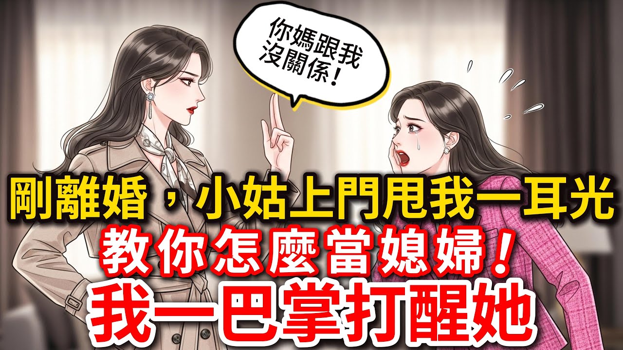 【家庭倫理】剛離婚婆婆就住院，小姑上門甩我耳光：「教你怎麼當媳婦！」我反手兩巴掌：看清楚，那是前婆婆！#有聲小說 #為人處事 #人生智慧 #情感故事