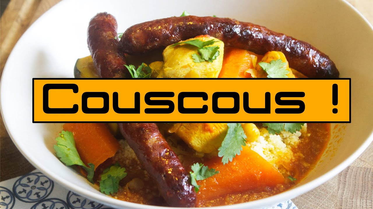 Recette facile de couscous poulet merguez.