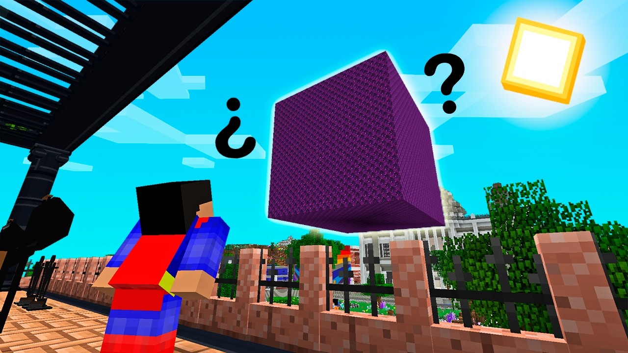 &iquest;QU&Eacute; HAY DENTRO DEL CUBO GIGANTE EN MINECRAFT TROLL? 😱