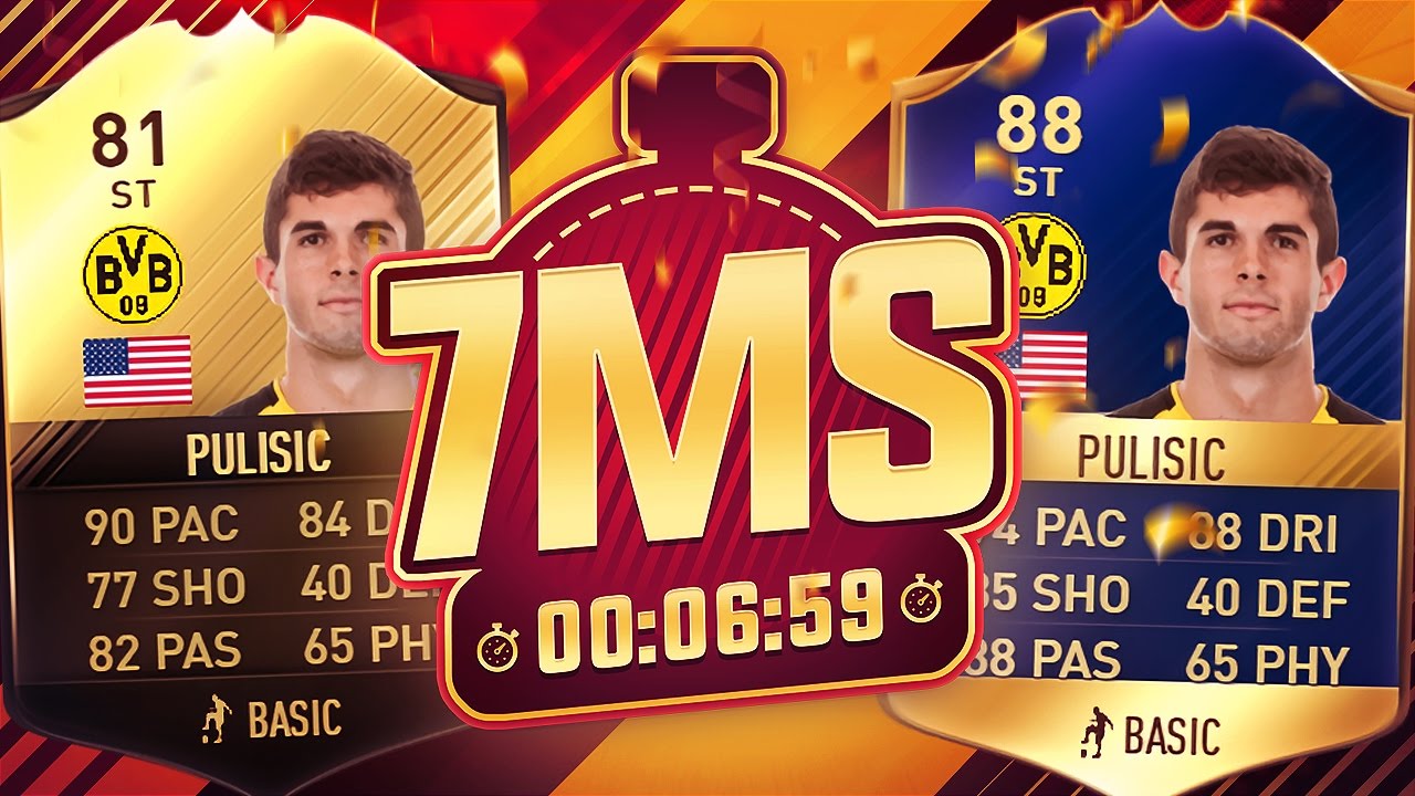 STRIKER PULISIC 7 MINUTE SQUAD BUILDER!! - FIFA 17 ULTIMATE TEAM