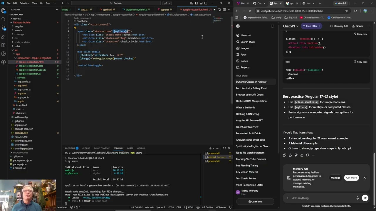 012 -  Angular/Voice API Flashcard Builder: Unit Tests