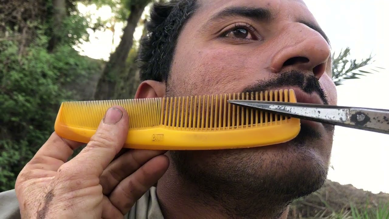 Asmr haircut with zaza machine and moustache cutting with old barber {Ishfaq Asmr}