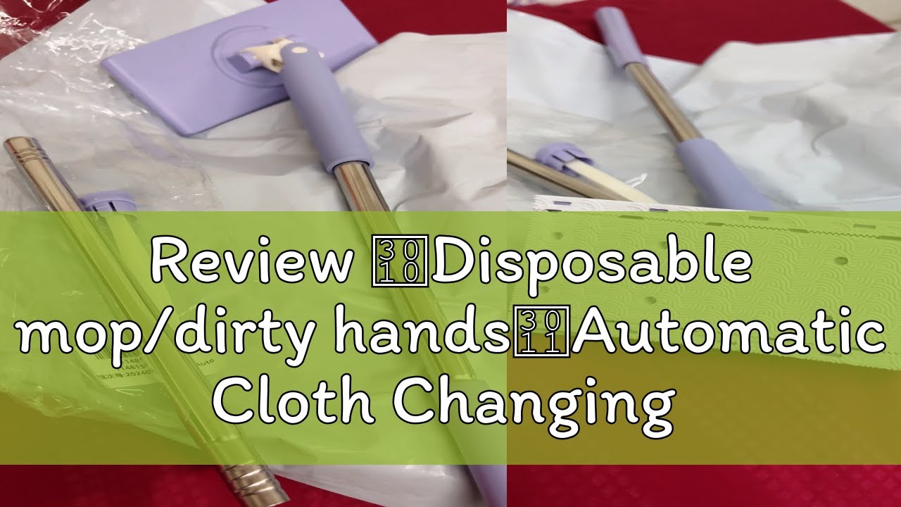 Review 【Disposable mop/dirty hands】Automatic Cloth Changing Hands-Free Mini Mop/dry and wet househo