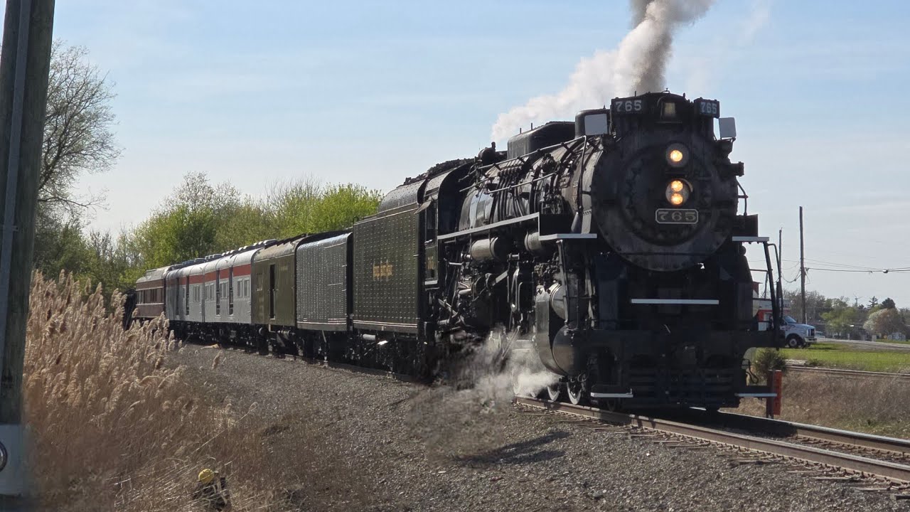 Short Chase of the NKP 765 Ferry Move Across Northwestern Ohio - 4/22/25