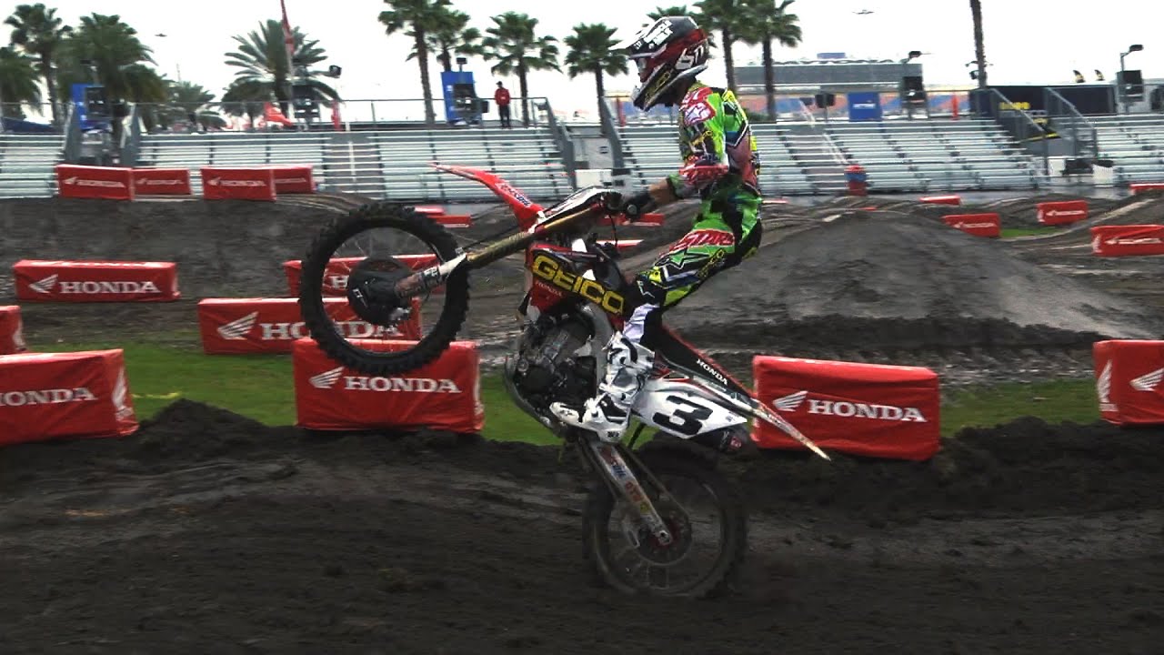 Eli Tomac Wheel Taps The Whoops At Daytona (MXPTV)