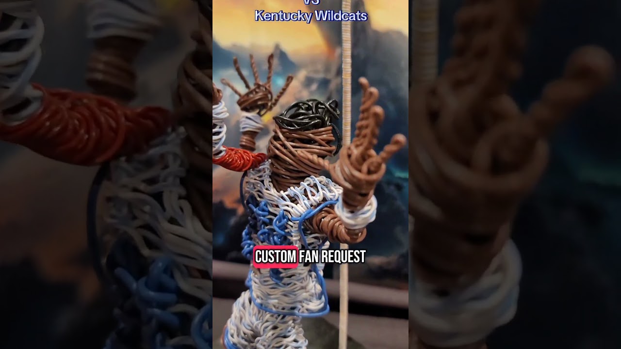 The Dunk. Two Rivals created in wire. 