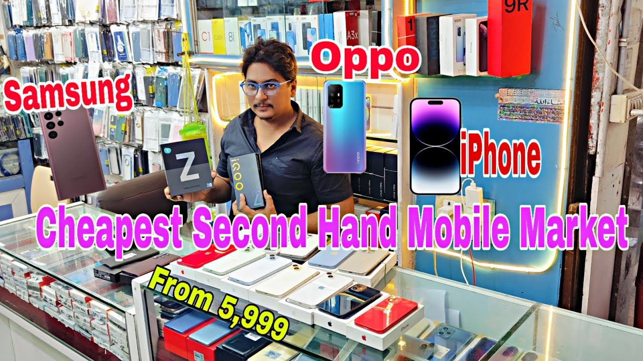 Cheapest Second Hand Mobiles Market - Jagdish Market || New Condition Second Hand Mobiles - Unboxing