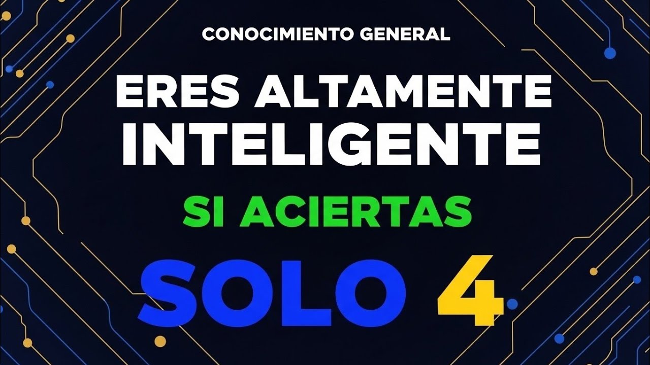 😱 Si Solo Aciertas 2, Tu Cerebro es Único | Test de IQNadie Normal Acierta Solo 2 en Este Test de IQ