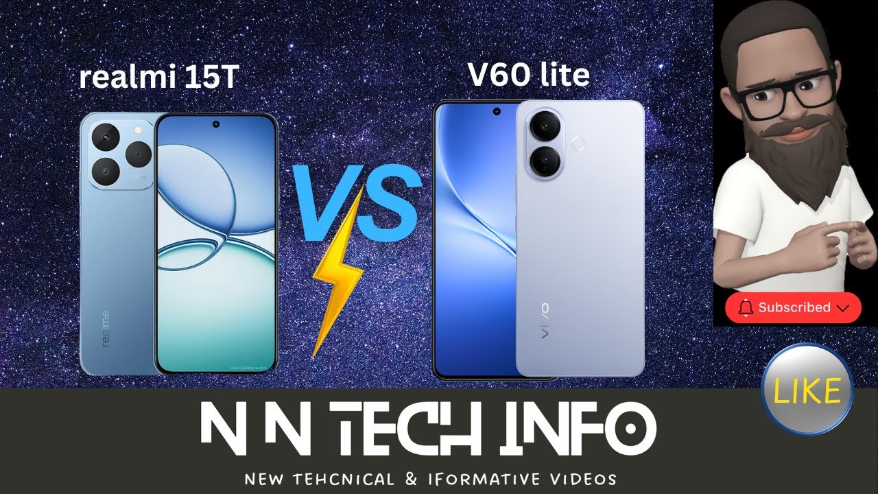 Realme 15T vs Vivo V60 Lite – Complete Comparison (2025)In this detailed comparison video .