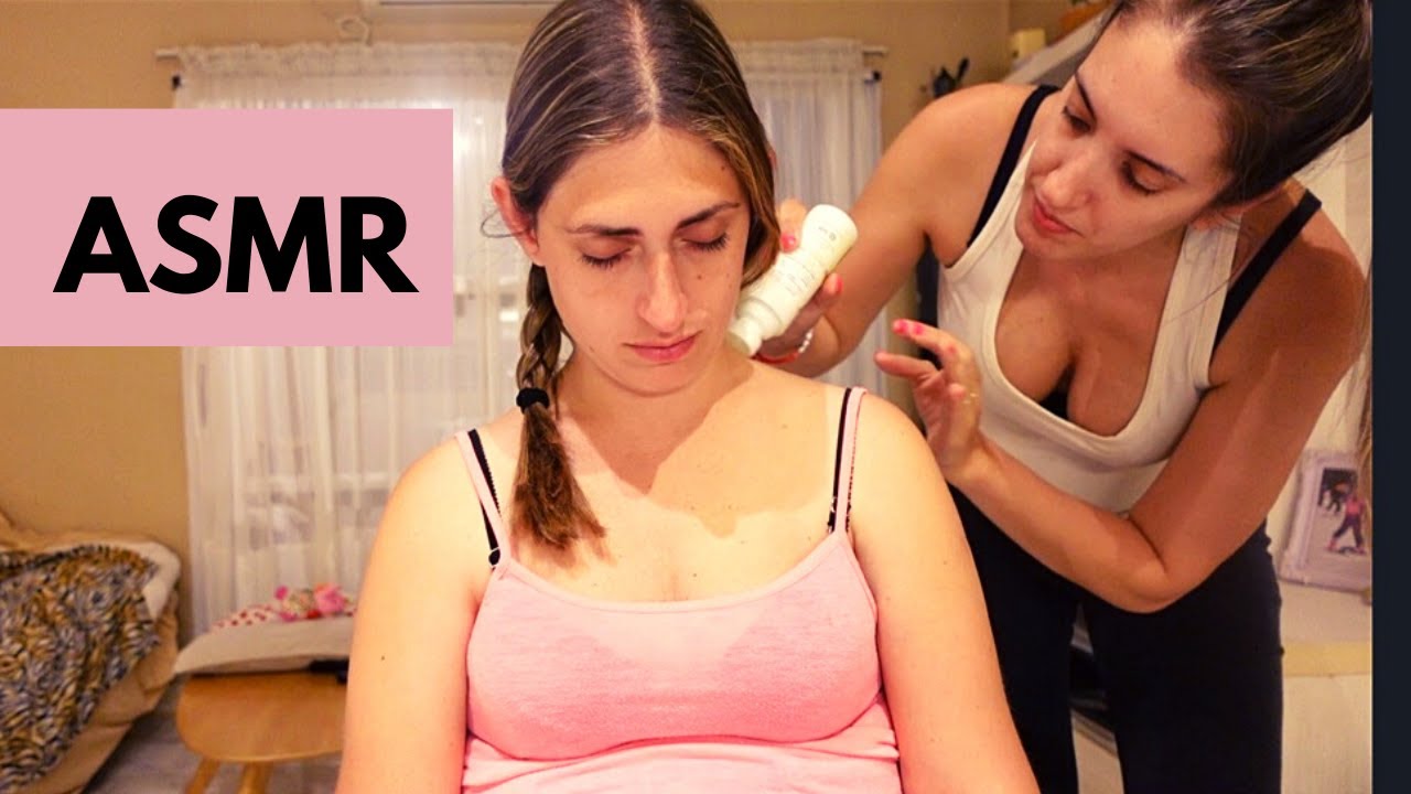 ASMR - Masaje de Cuello Relajante a mi Amiga - stefania asmr en soft spoken