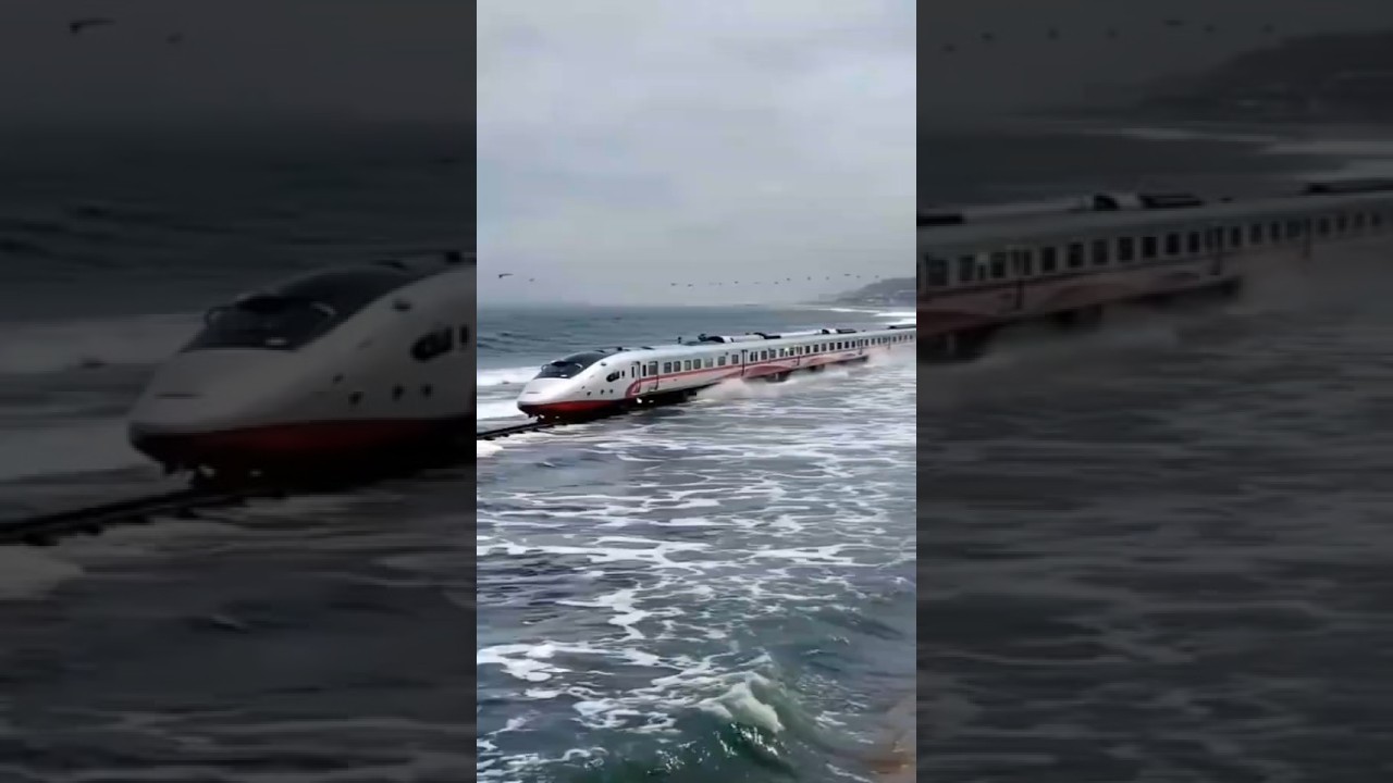 Future Trains That Glide Through Water? 🌊🚄 Most Scenic Ride You'll Ever Take!" 