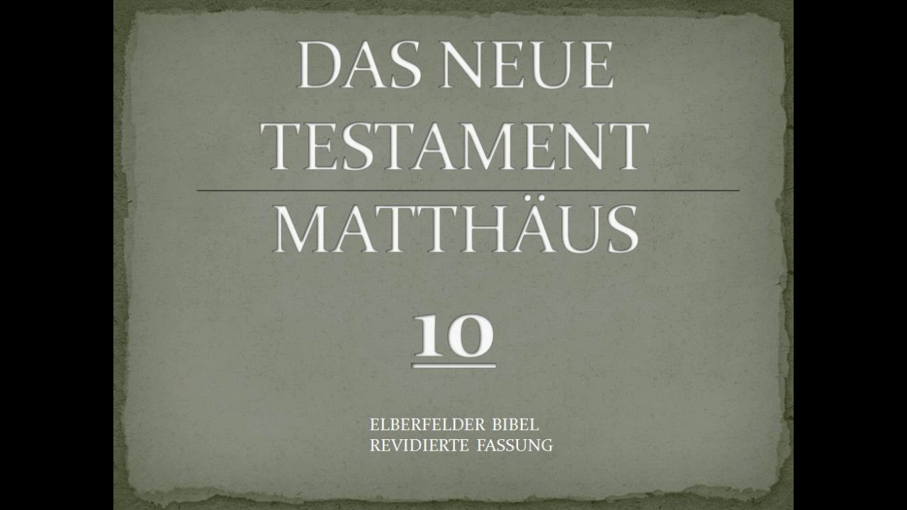 Matthäus 10 - Elberfelder Bibel