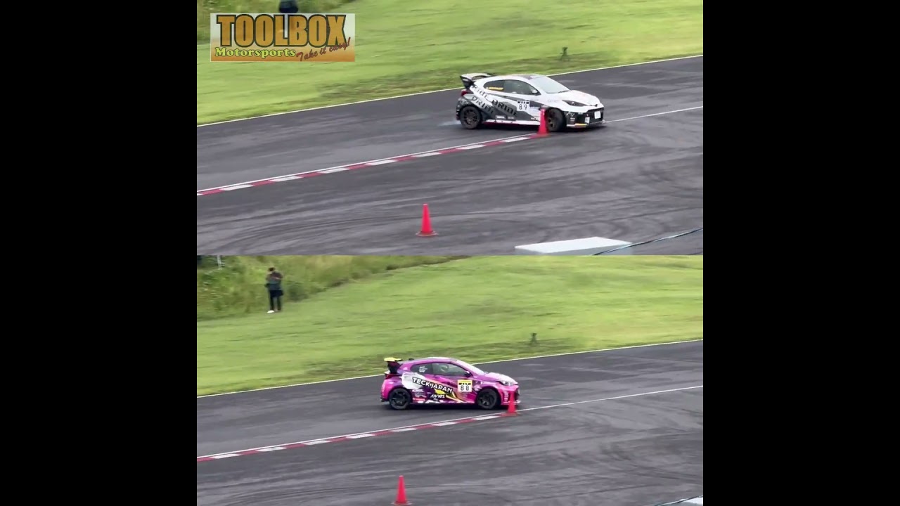 2025.10全日本ジムカーナ鈴鹿　津川さんGRヤリス vs BingさんGRヤリス