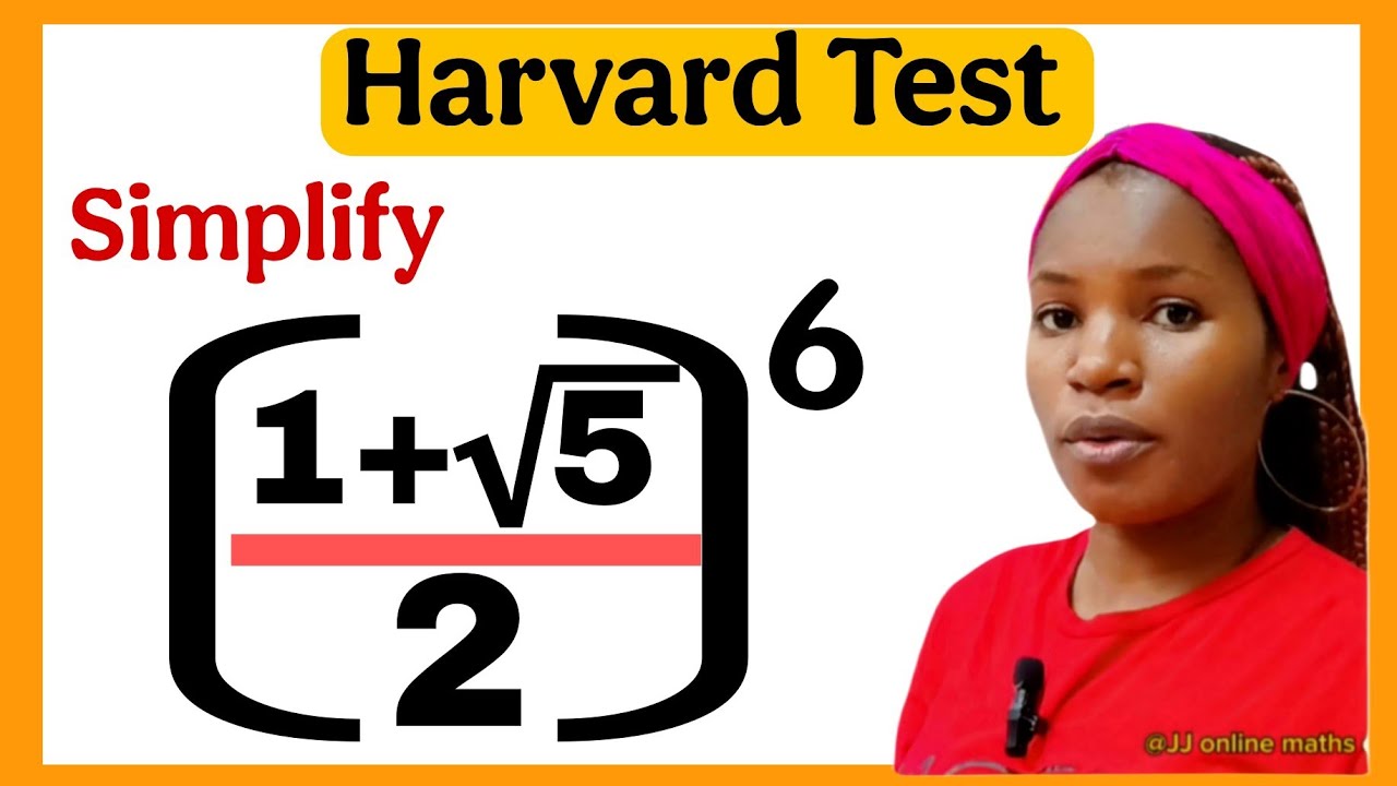 Harvard University entrance interview radical math question| No calculator is allowed