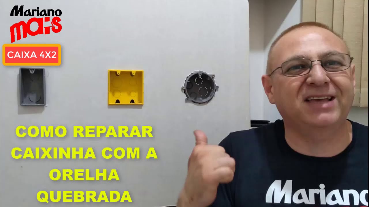 COMO REPARAR CAIXINHA DE LUZ 4x2 COM A ORELHA QUEBRADA
