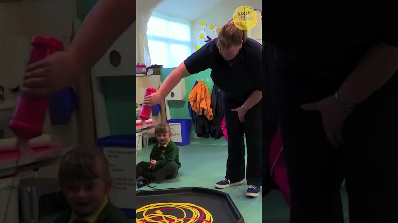 Painting Foot Prints | Time For School | CBeebies
