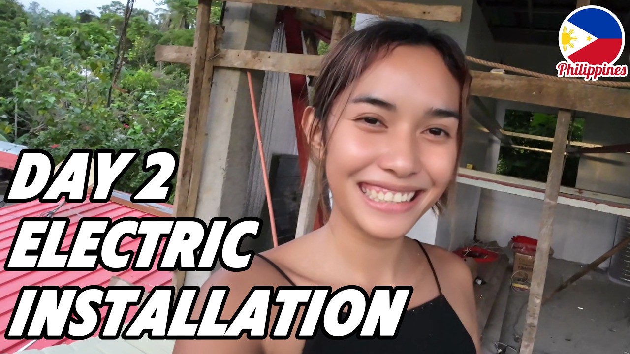 🇵🇭 Homestead Construction- The Installation Of Electrical Wires Is Progressing Nicely