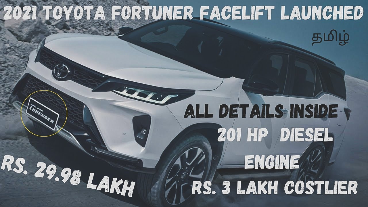 2021 Toyota Fortuner Facelift LAUNCHED | Legender AT | Price | Engine | All Changes Inside