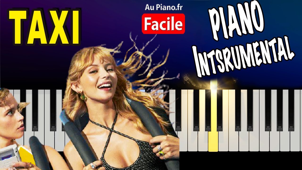 Angele TAXI Piano Instrumental Lyrics (Au Piano.fr)