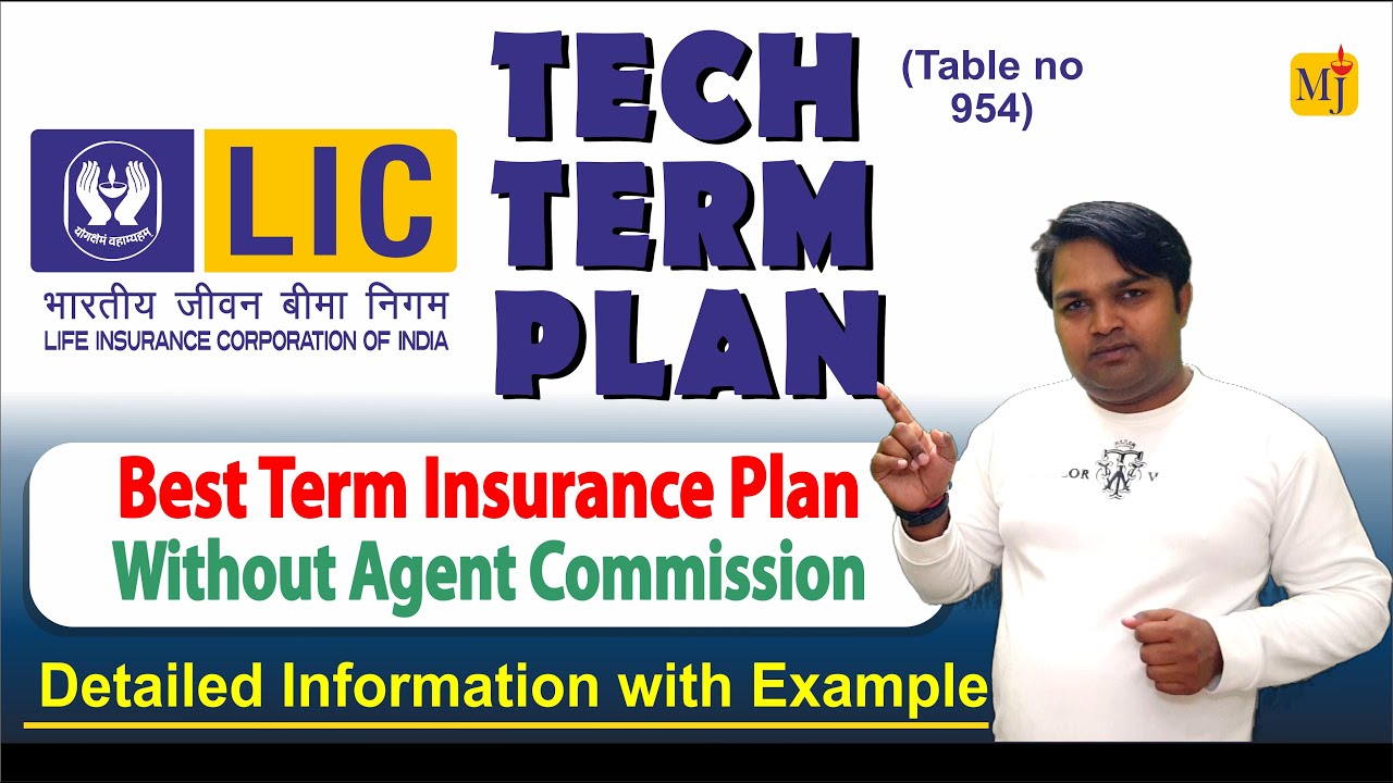 LIC Tech Term Plan 954 Explained with Example I New Term Insurance Plan 2024 I Complete Review by MJ