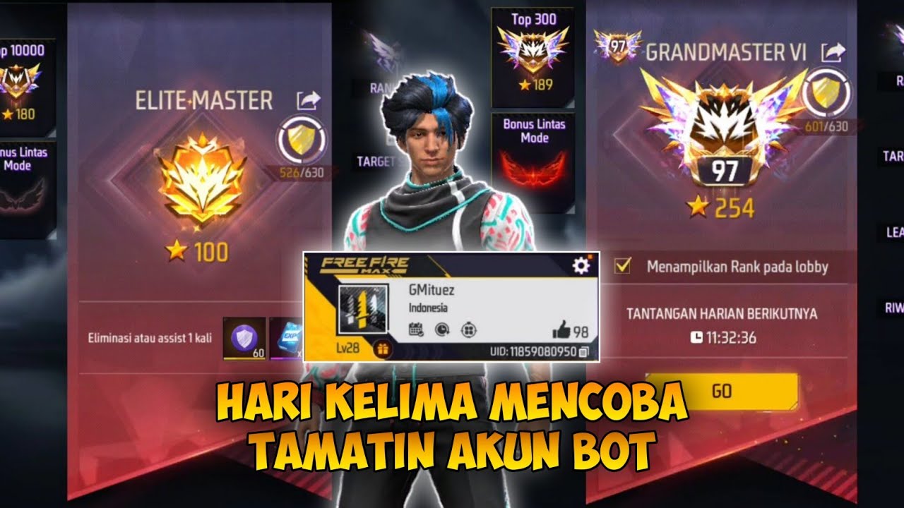 HARI KELIMA Namatin Akun Baru Sampai Ke GRANDMASTER CS RANK APAKAH Aku Bisa? 