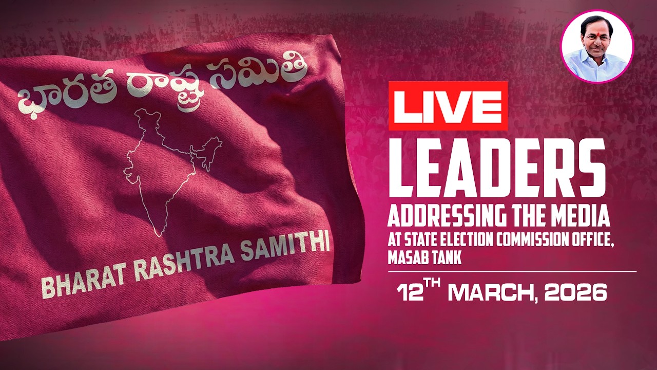 LIVE : BRS Leaders addressing the media at State Election Commission Office, Masab Tank