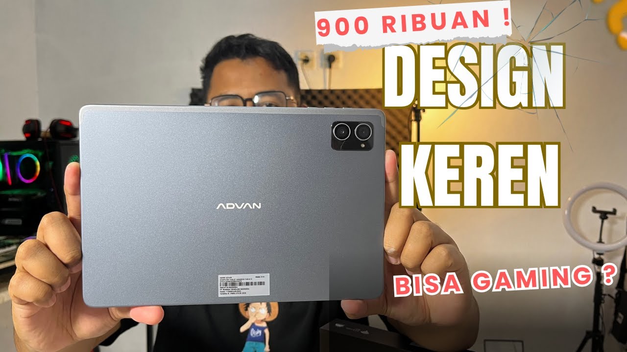 REVIEW ADVAN TAB A10 . TEBLET 900 RIBUAN DESIGN BAGUS & MASIH BISA GAMING TIPIS