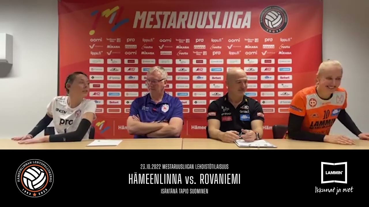 Lehdistötilaisuus 221023 HÄMEENLINNA vs. ROVANIEMI