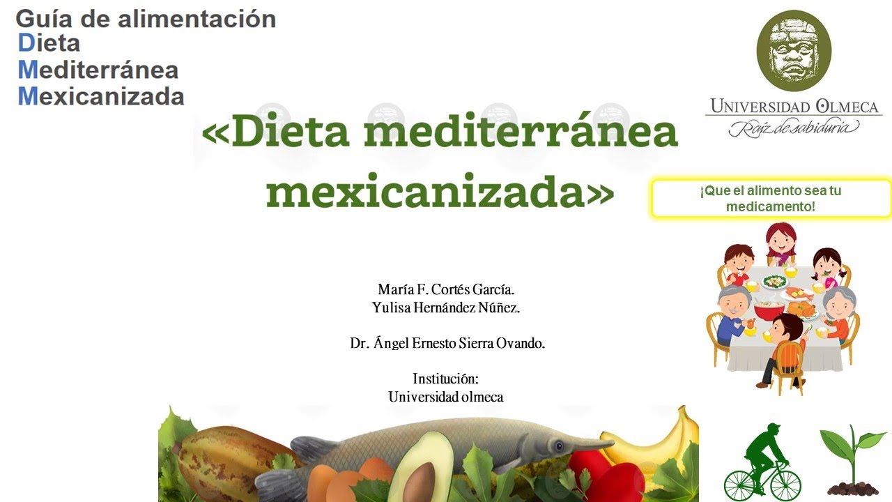 Guía de Alimentación Dieta Mediterránea Mexicanizada Ángel Ernesto Sierra Ovando