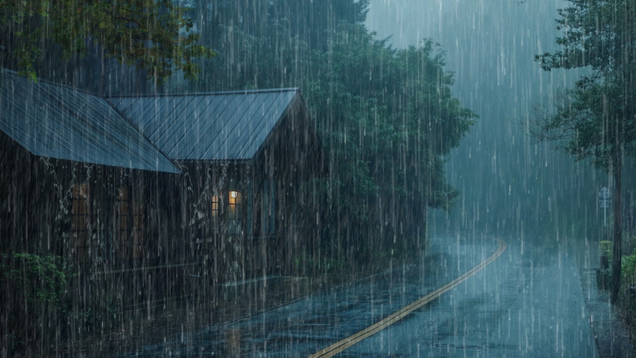 Sons de Chuva no Telhado para Acompanhar Seu Descanso Durante a Noite