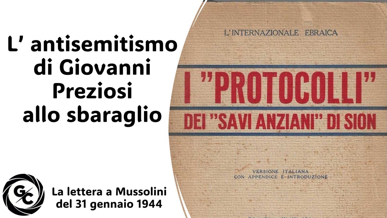 L’ antisemitismo di Giovanni Preziosi allo sbaraglio - lettera a Mussolini del 31 gennaio 1944