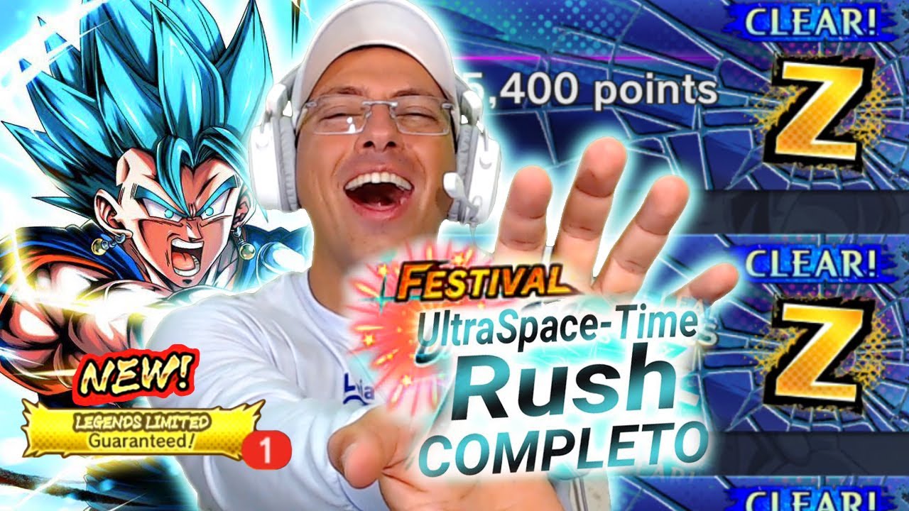 TODAS AS FASES COMPLETAS DO FESTIVAL ULTRA SPACE TIME RUSH - DRAGON BALL LEGENDS
