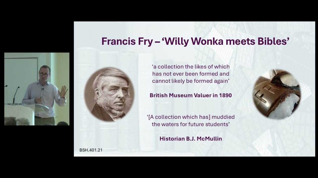 A Maker of Chocolate and Bibles: Francis Fry’s Collecting, Correcting and Cataloguing