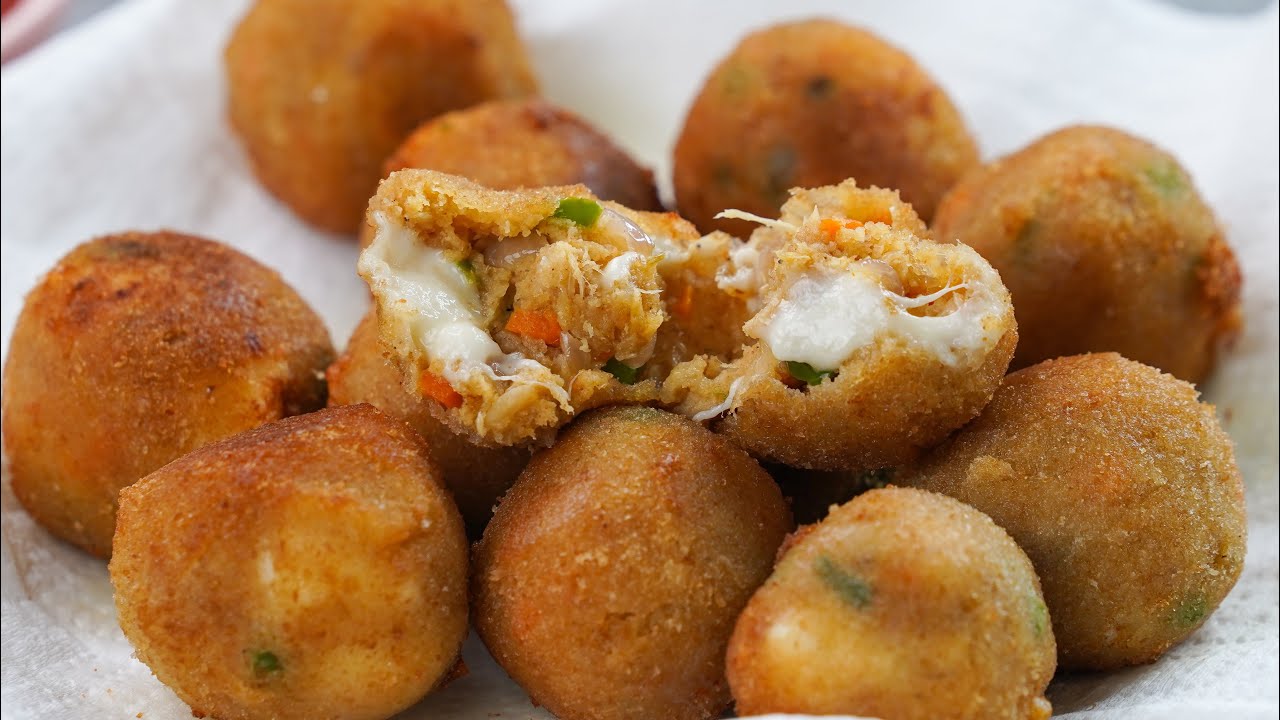 Chicken Cheese Ball | Crispy & Cheesy Chicken Ball Snacks | Easy Homemade Recipe | N'Oven Foods