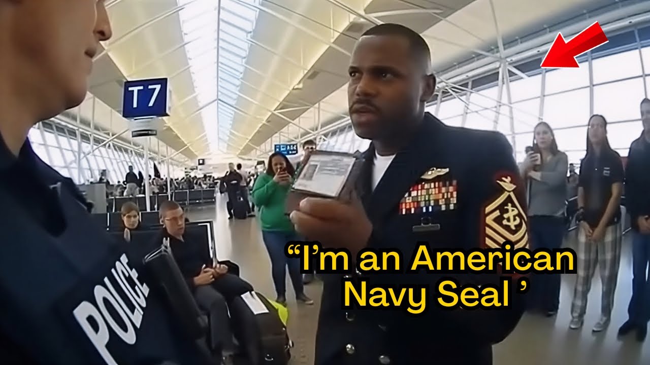 Airport Cop Confronts Black Navy SEAL in Uniform — What Happens Next ENDS His Career
