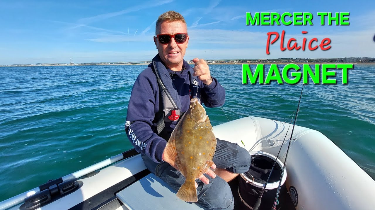 Plaice Fishing off Brighton Pier in a SIB (Small Inflatable Boat)