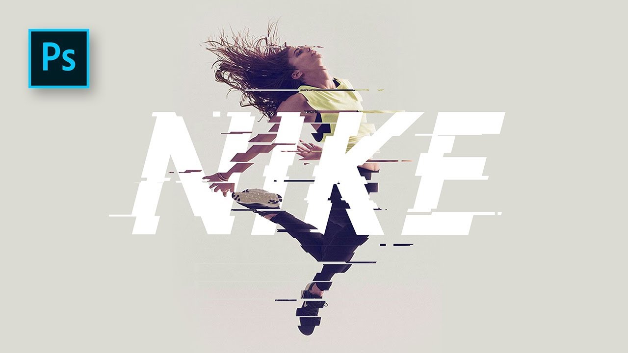How to Create a Minimalist Glitch effect - Professional poster Design - Photoshop Tutorials